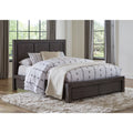 Solid Wood California King Panel Platform Bed R1905