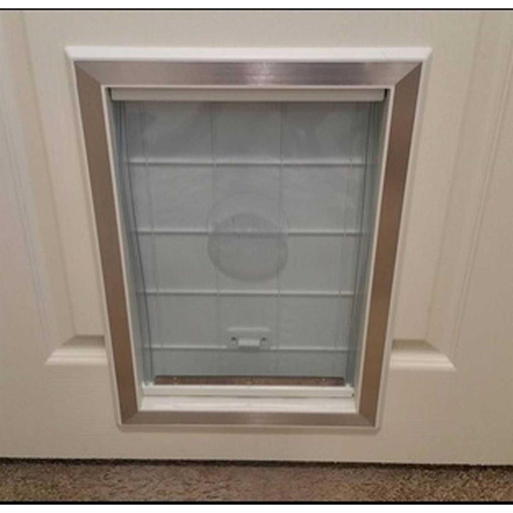 Large Plastic Dog Door with Aluminum Lining K46799
