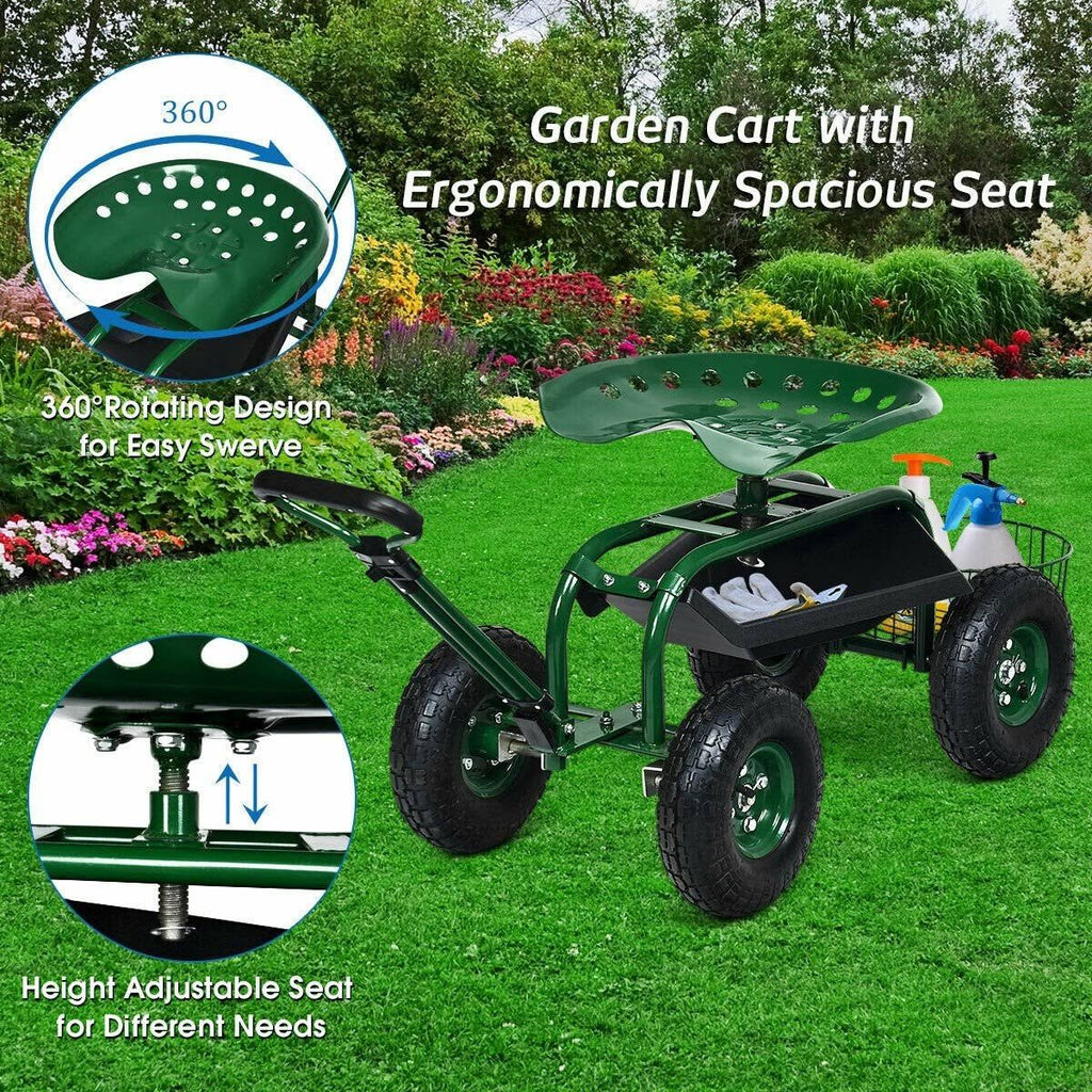 Heavy Duty Garden Cart Work Seat U833