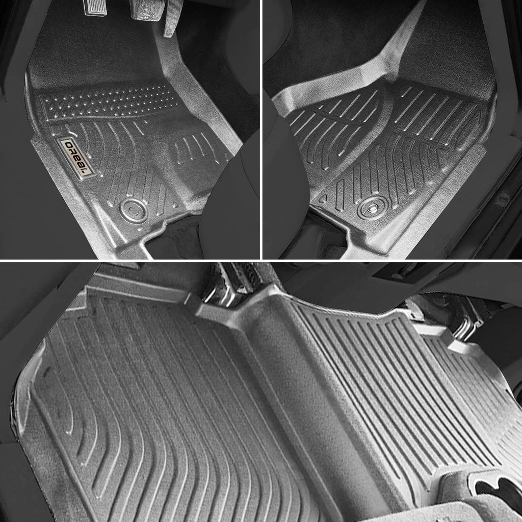 Black All Weather Floor Mats Liners C485