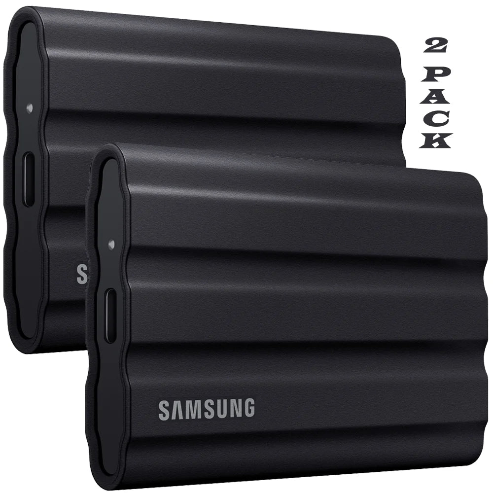 2TB Portable Solid State Drive Black (2-Pack) N487292