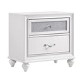 White 2-drawer Nightstand Z999