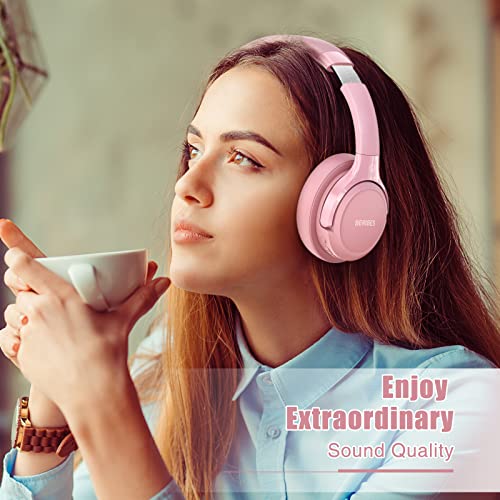 Bluetooth Headphones Over Ear, 65H Playtime, 6 EQ Music Modes, Wireless Headphones with Microphone, Foldable Lightweight Headsets, Deep Bass L126781