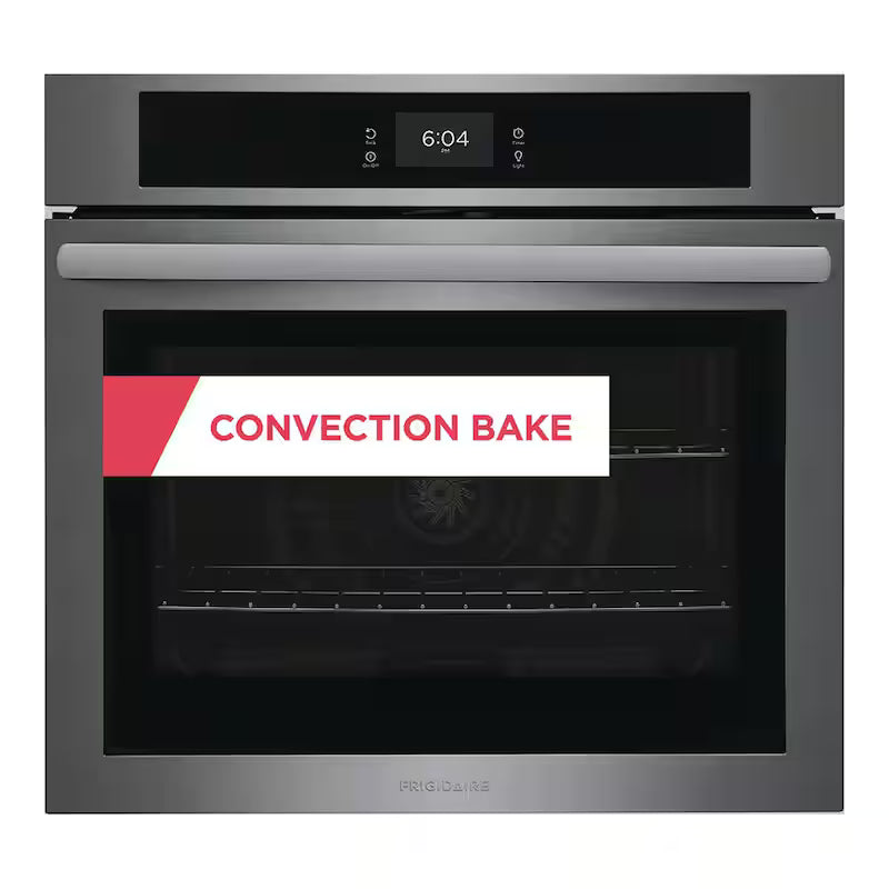 30 in. Single Electric Built-In Wall Oven with Convection in Black Stainless Steel W47973