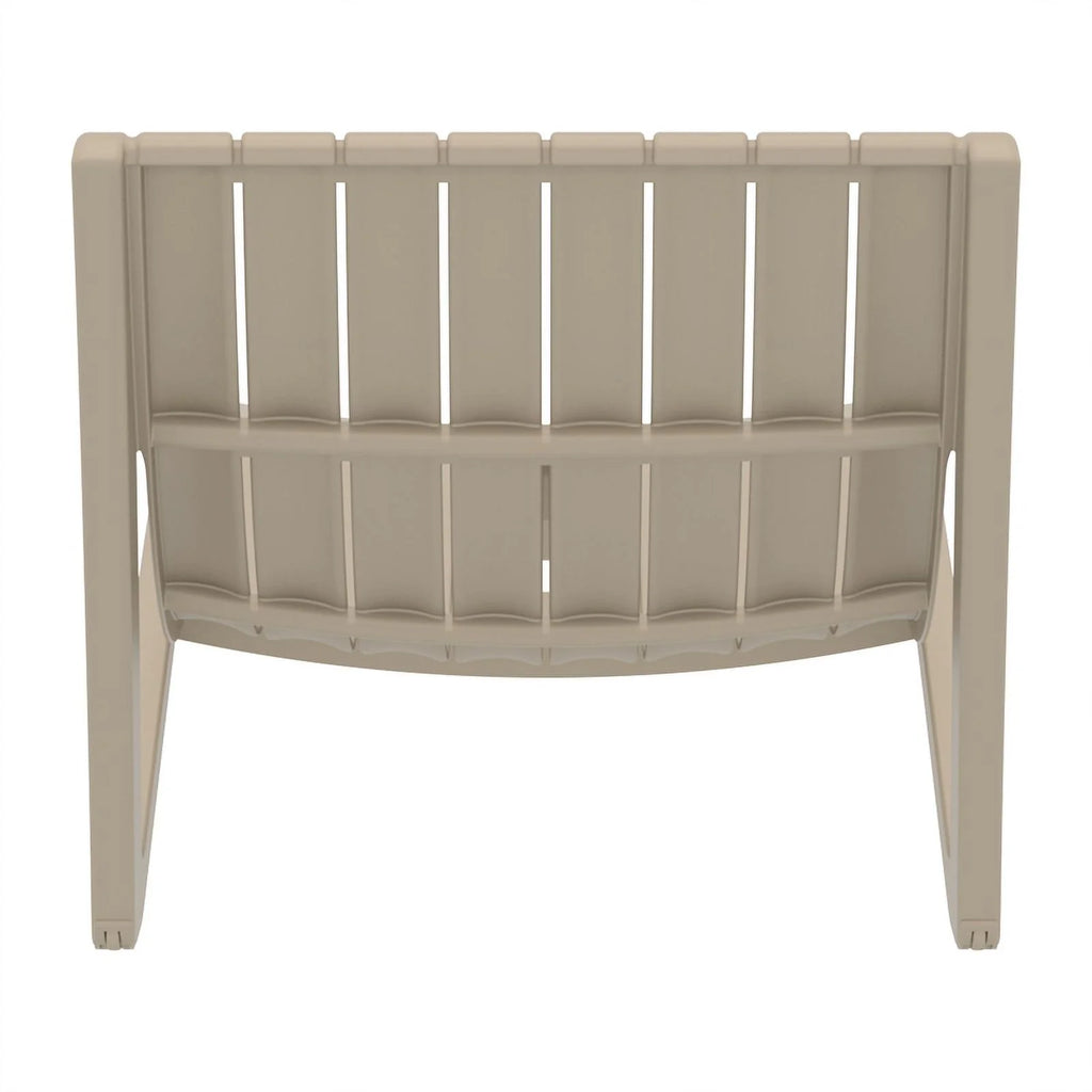 Slim Pool Chaise Sun Lounger Taupe F3721