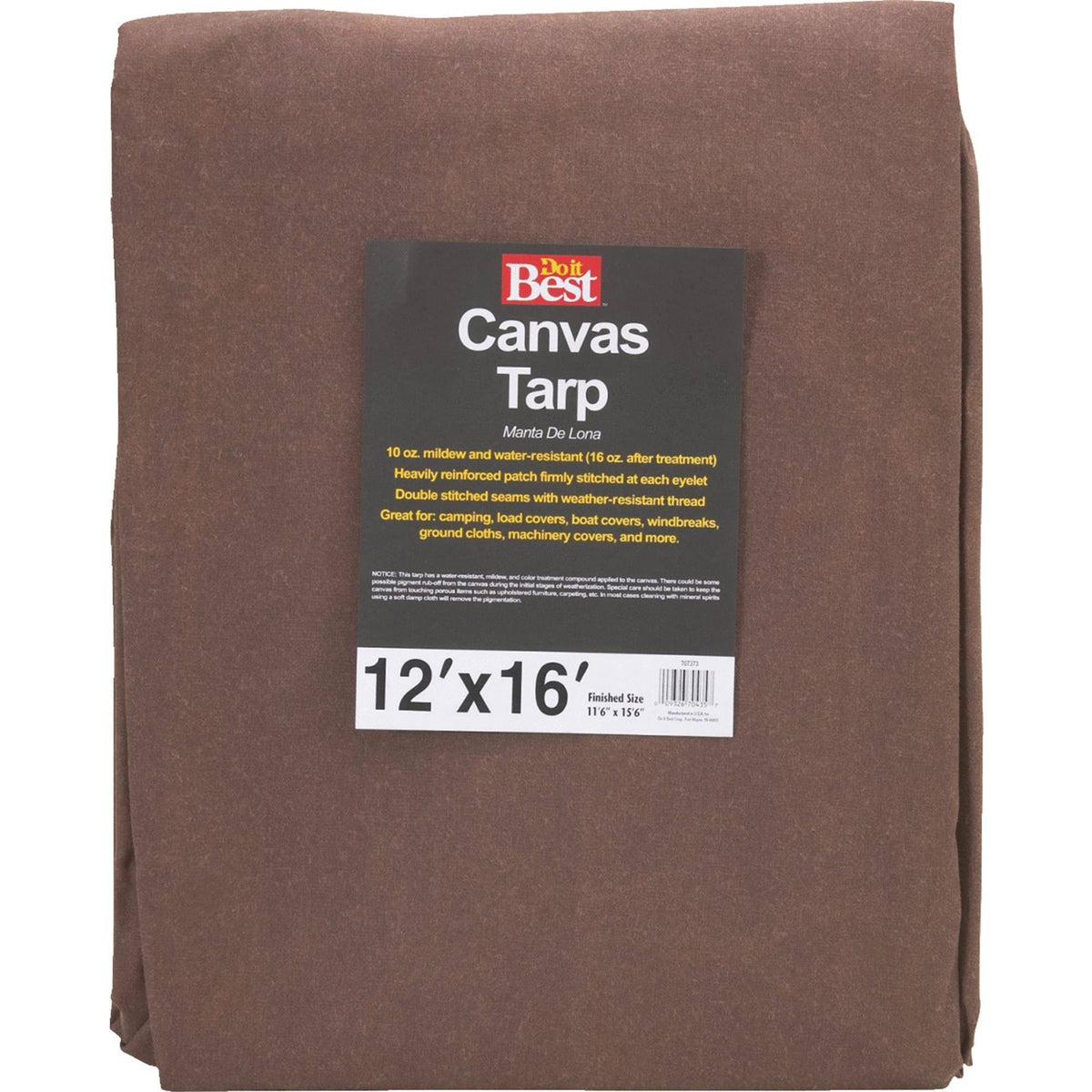 12X16-10Oz Canvas Tarp S88884