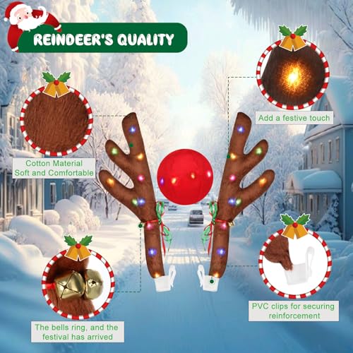 Christmas Reindeer Car Kit with LED B35441