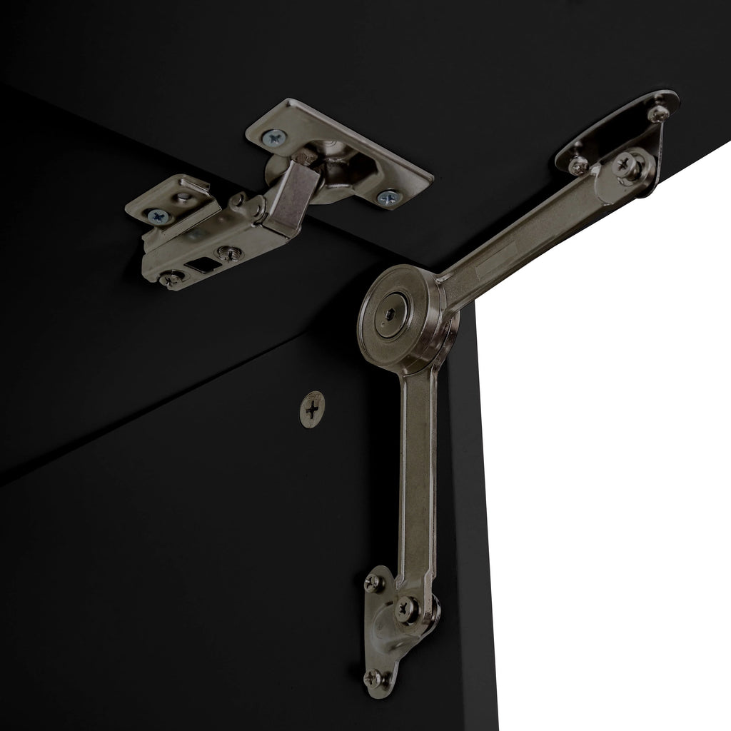 Black Wall Mounted Floating TV Stand up to 80 inch D67141