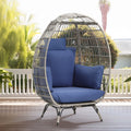 Egg Chair with Cushion Wicker PE Rattan V1536