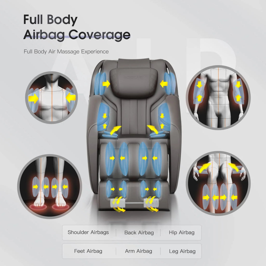 Black Full Body Zero Gravity Massage Chair E66354