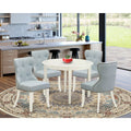 Wooden Dining Table Set of 4 Chairs O8651