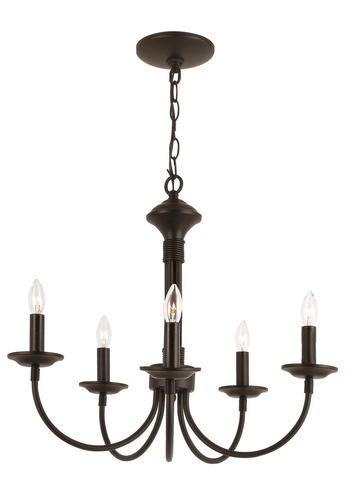 5 Light Black Chandelier Q202146