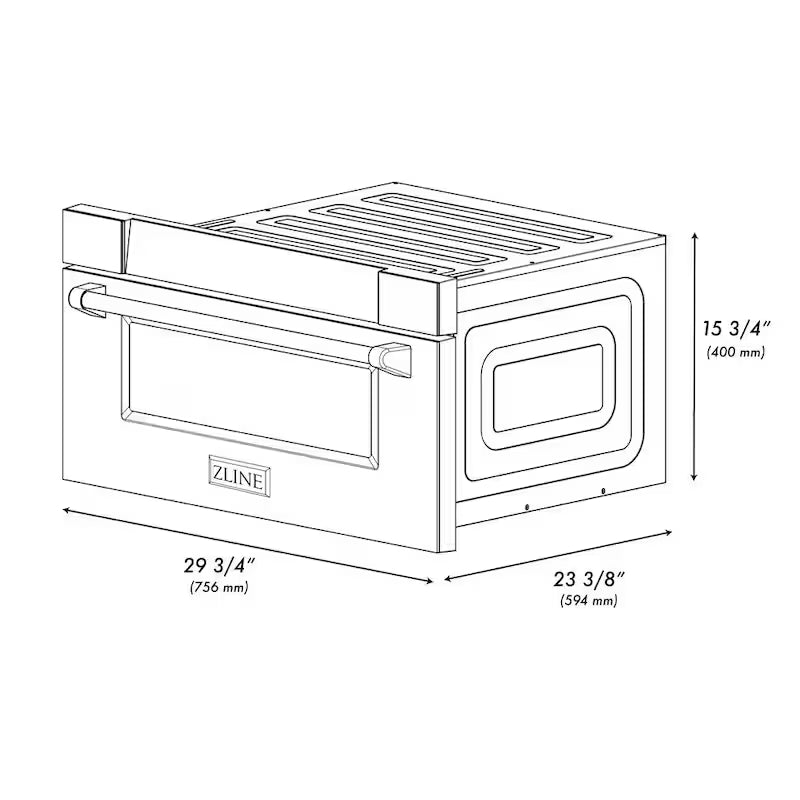 24 in. Built-In Microwave Drawer Stainless A77140