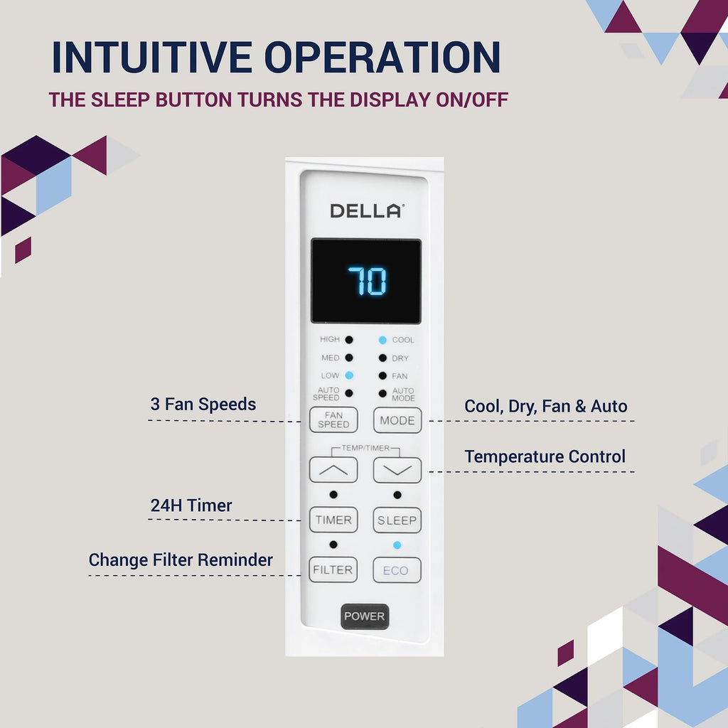 6000 BTU Window Air Conditioner with Remote Control B603506
