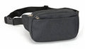 Rounded Dual Pocket Fanny Pack Heather Charcoal U341