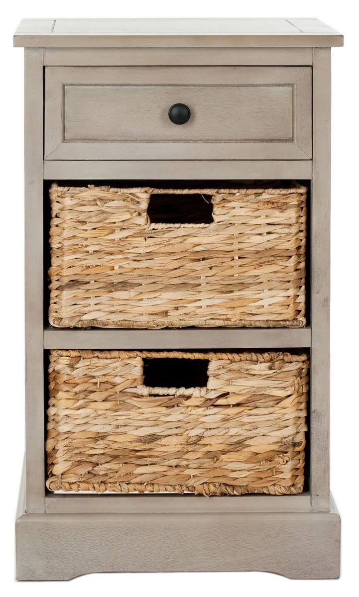 Grey Storage Side Table P91175