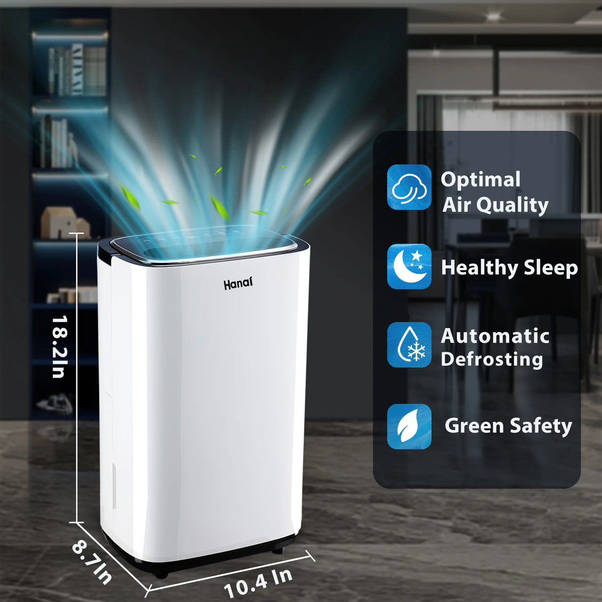 30 Pints Dehumidifier with Drain Hose C46955