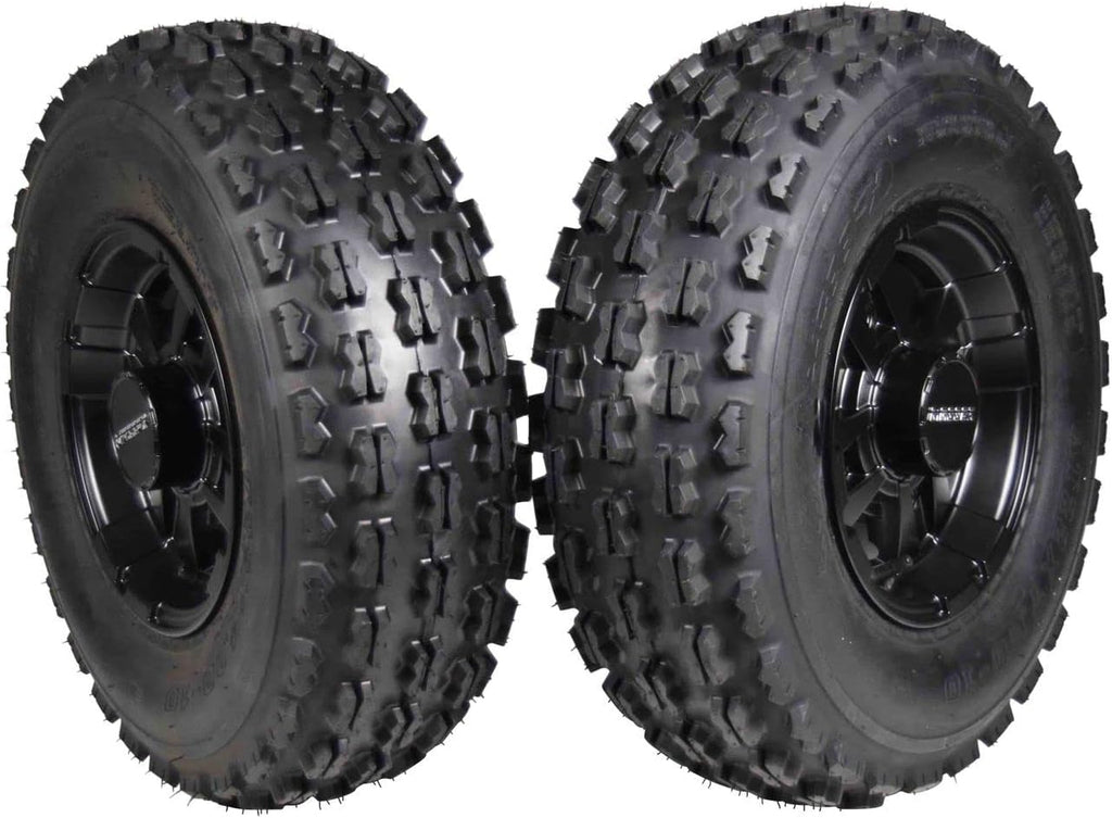 22x7-10 ATV Front Tire & 10x5 Black Wheel Kit (2 Pack) A37514