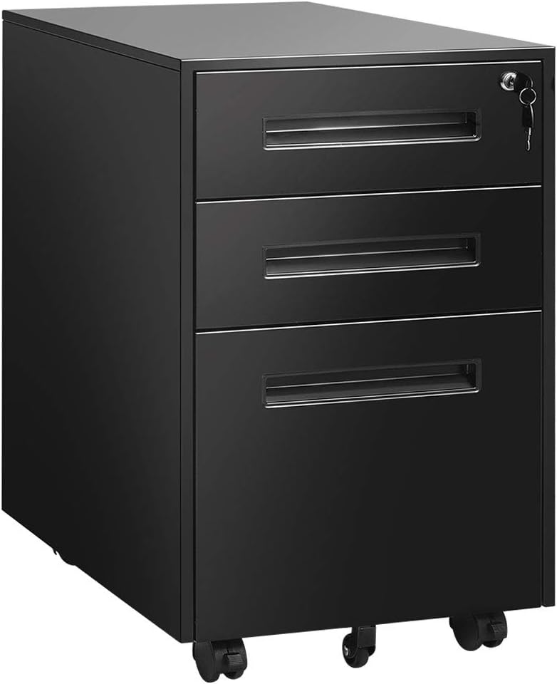 3 Drawer Metal File Cabinet with Lock U19276