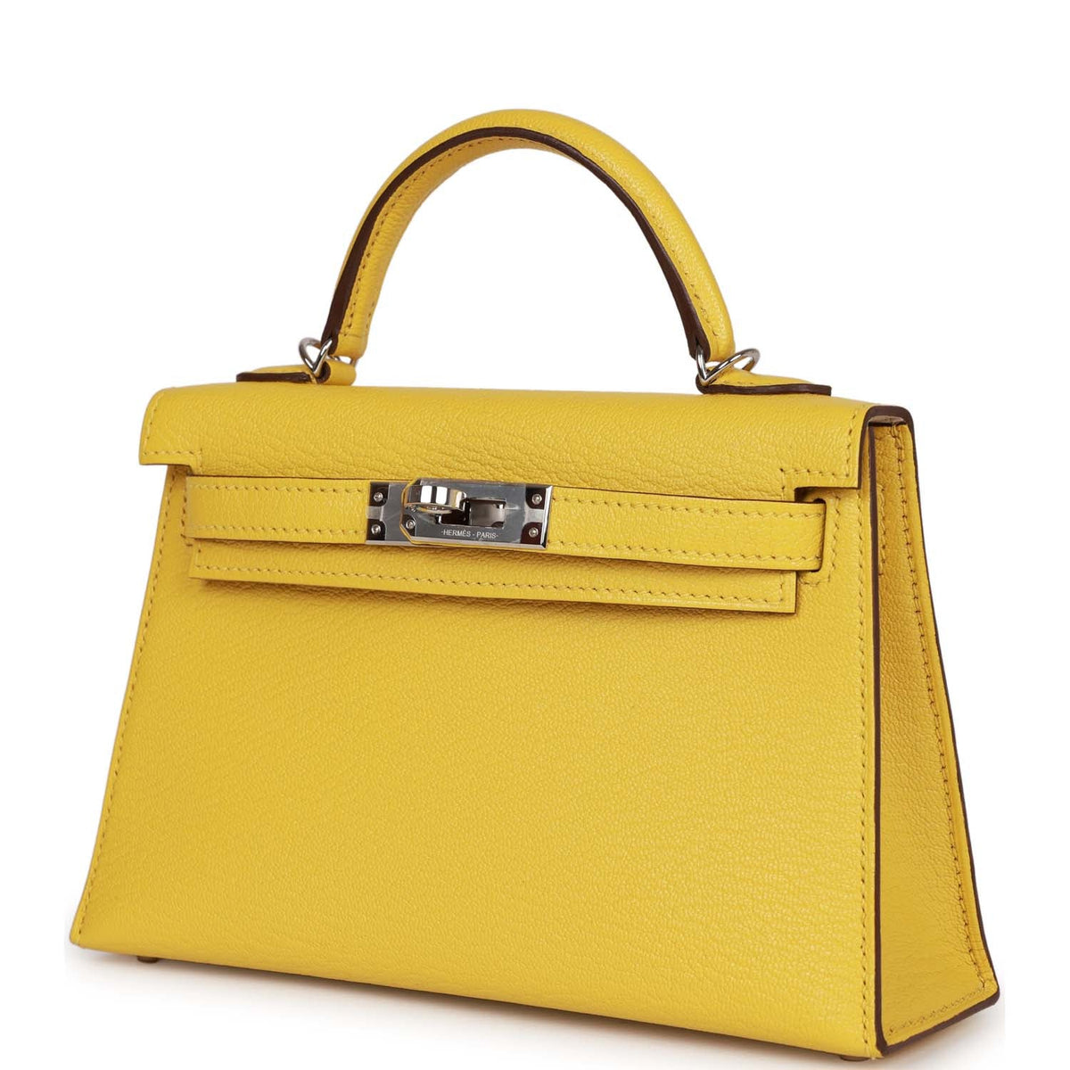 Jaune de Naples Verso Chèvre Palladium Hardware Bag U6881
