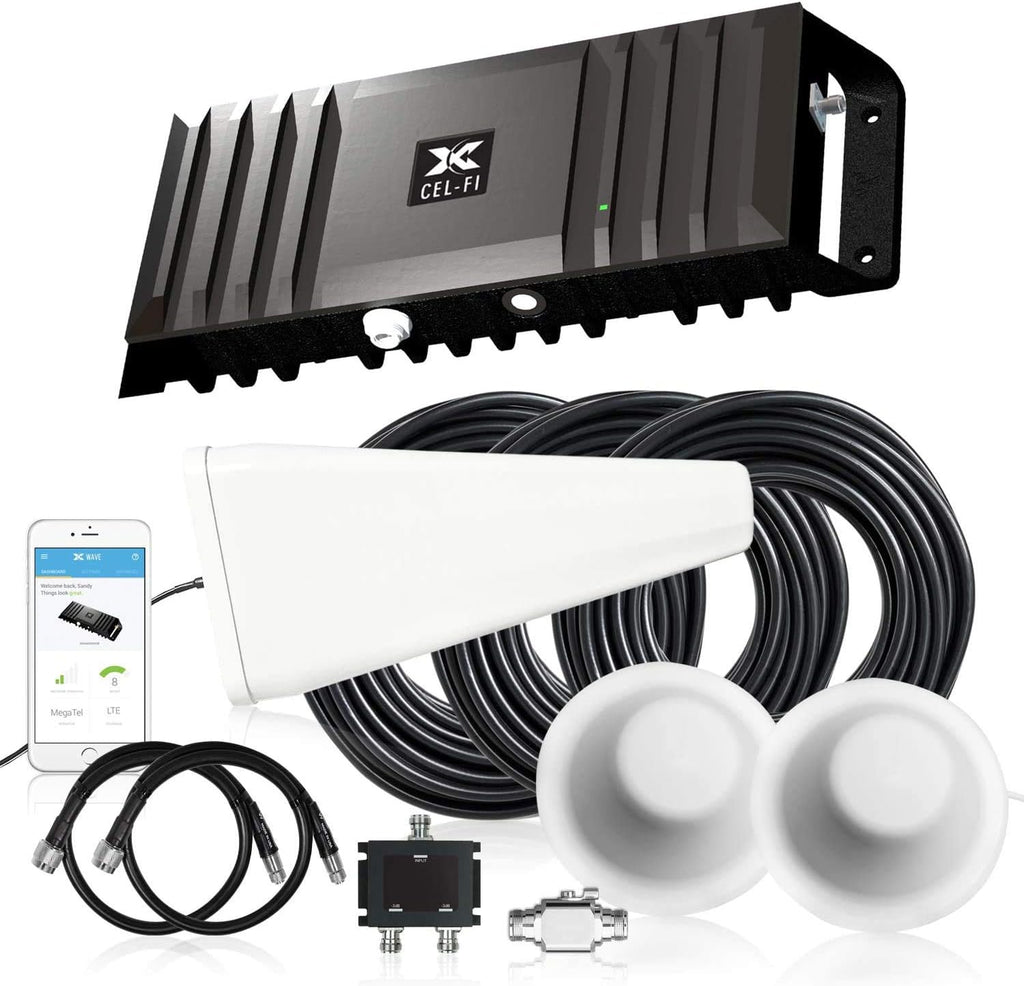 Cell Phone Signal Booster with 2 Directional Panel Antenna J65572