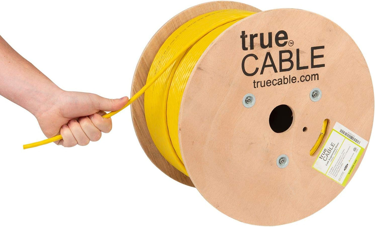 Pink 1000ft Cat6A Riser UTP Bulk Ethernet Cable J4217