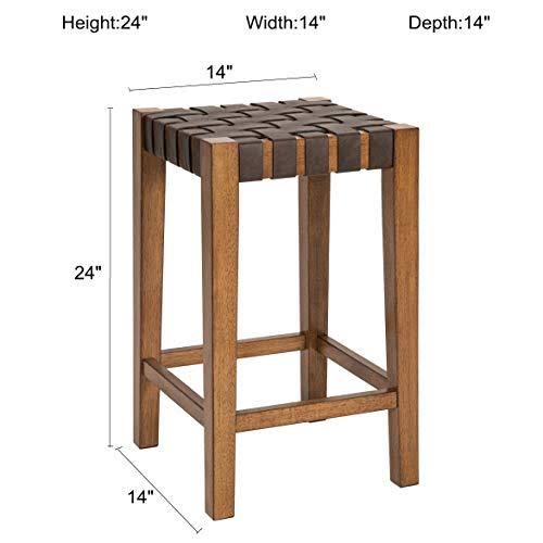 Brown 24 inch Counter Stool Set of 2 C323