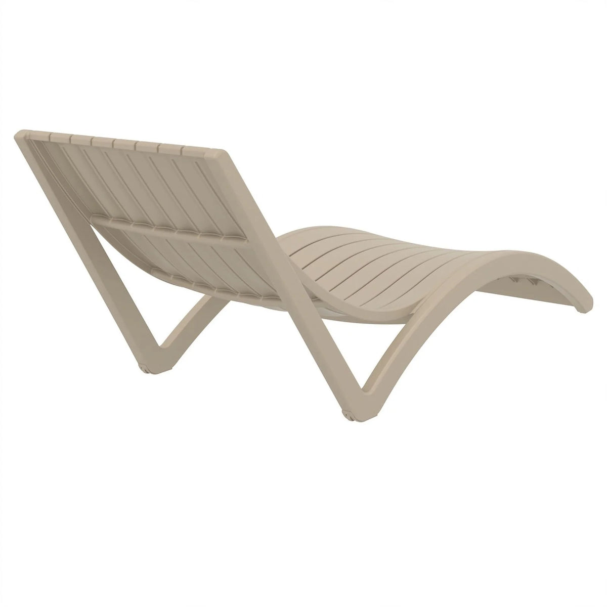 Slim Pool Chaise Sun Lounger Taupe F3721