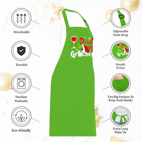 Christmas Baking Apron with 2 Pockets G145