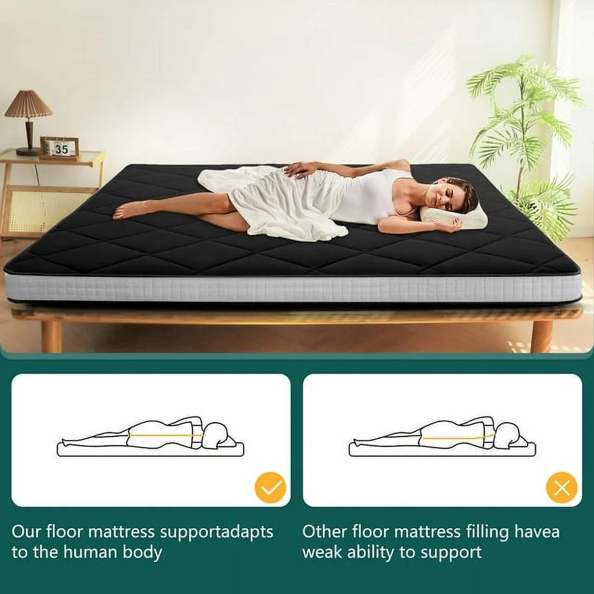 Japanese Floor Mattress with Storage Bag N817305