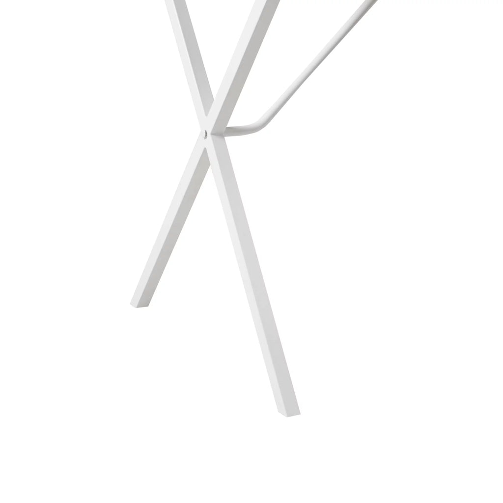 Modern Writing Desk with 3 Built-in Cubbies Storage and Metal Leg in Natural White N9723