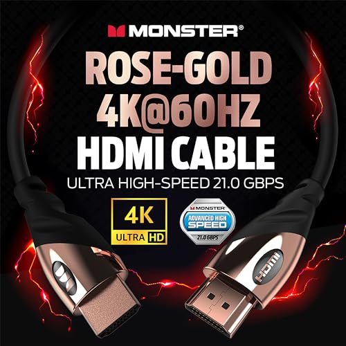 Rose Gold 4K Ultra HD HDMI Cable 6 FT O546749