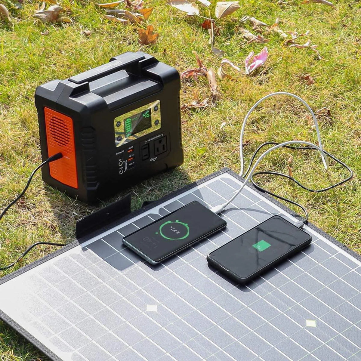 200W Portable Power Station with 50W Solar Panel W553