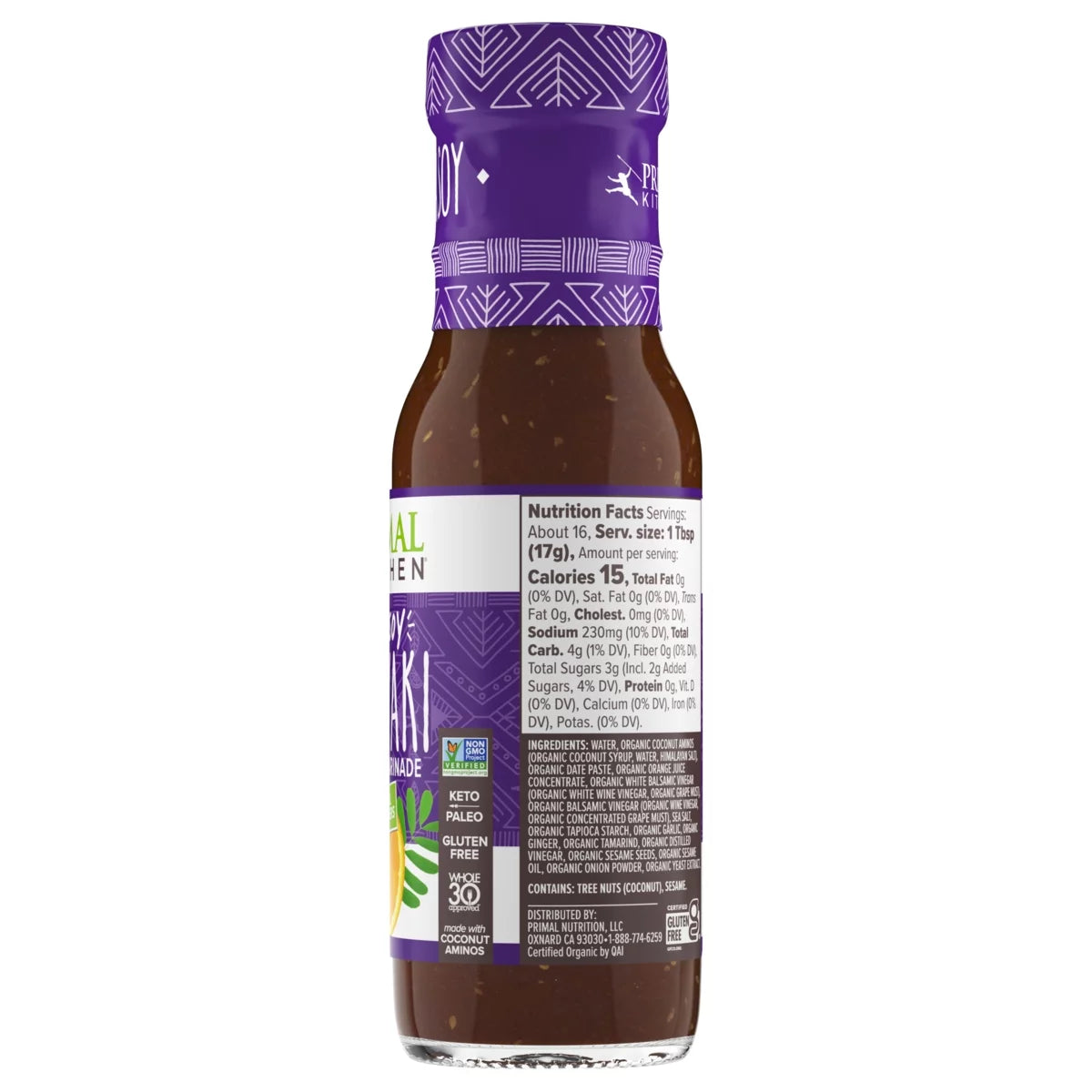 Organic No Soy Teriyaki Sauce & Marinade E82112