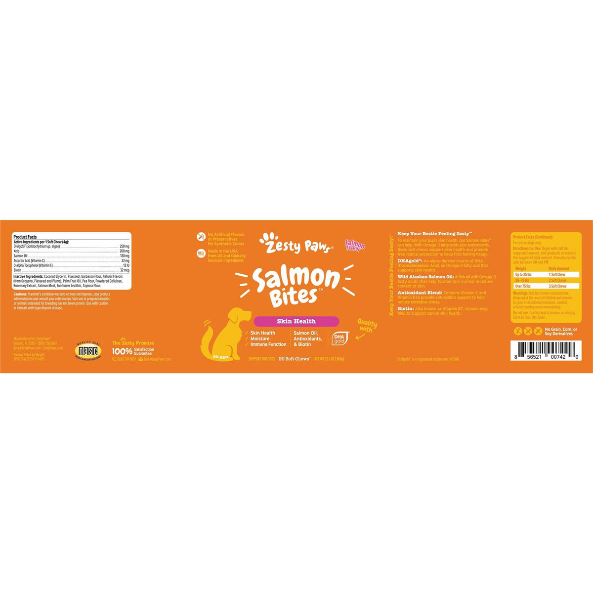 Salmon Bites for Dogs Skin & Coat T199