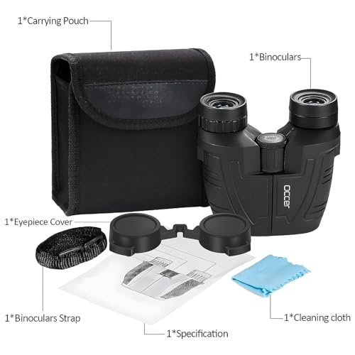12x25 Compact Waterproof Binoculars with Low Light Vision Y289041