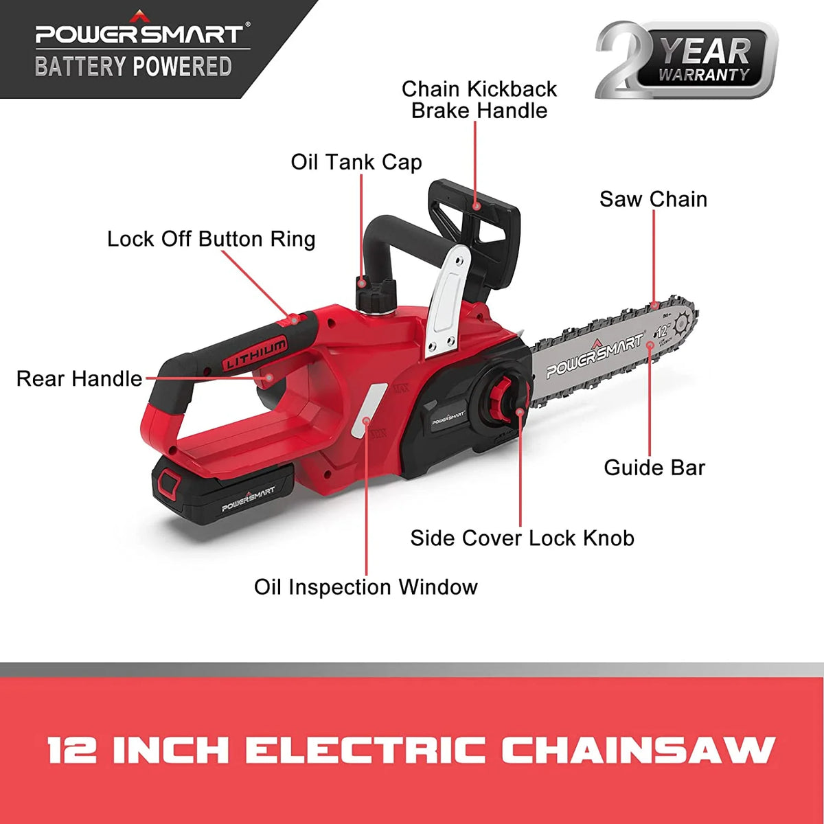 20-Volt Cordless Chainsaw C808224