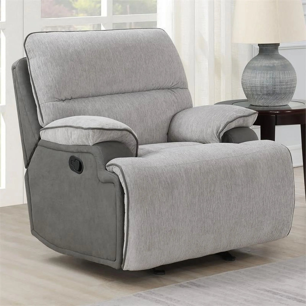Light Gray Fabric Recliner Chair A5242