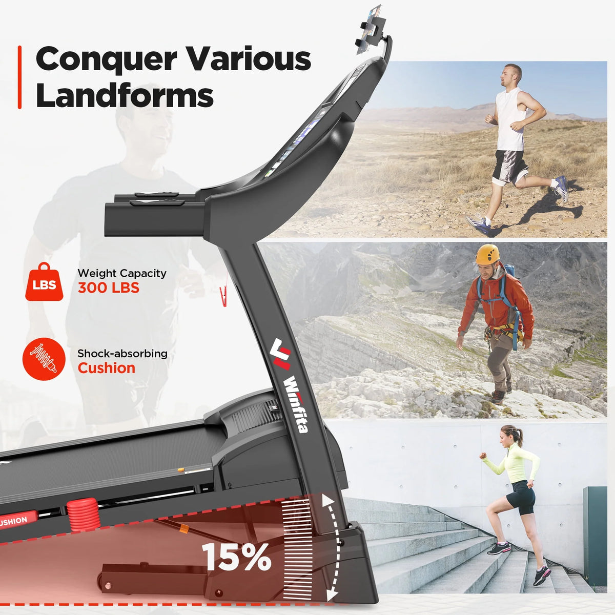 4.5HP Folding Treadmill with 15% Auto Incline B876184