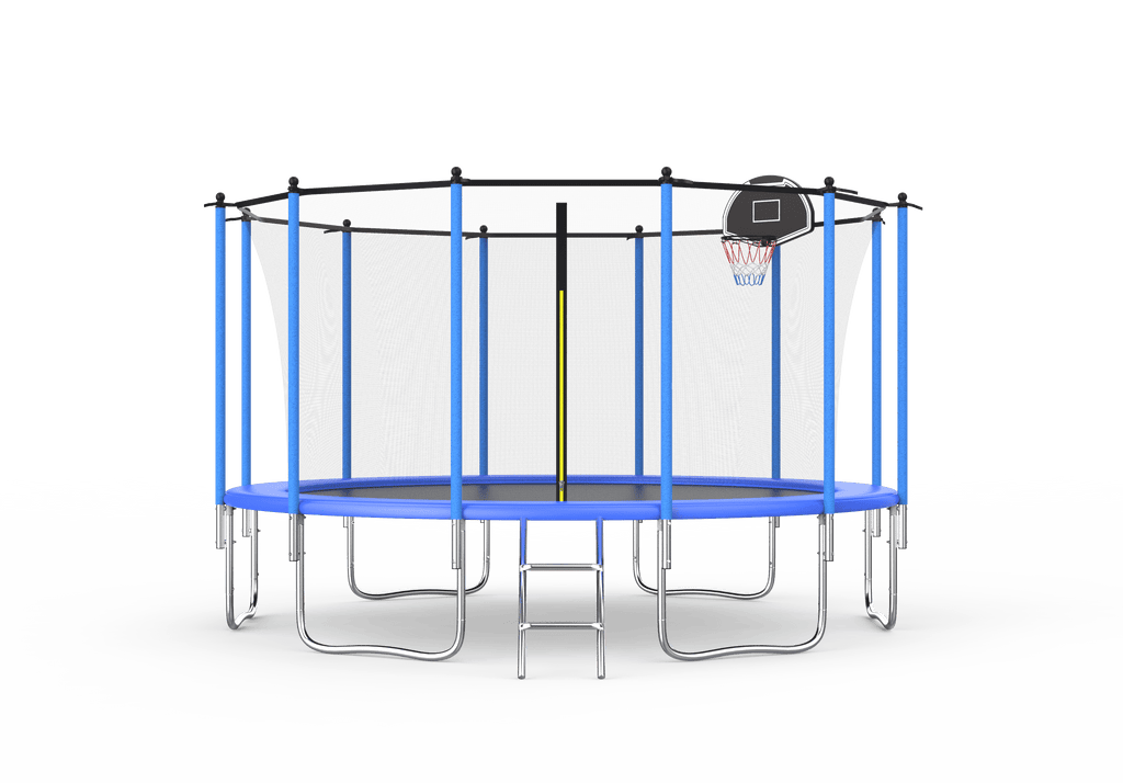 10FT Outdoor Trampoline with Safety Enclosure Net Z8866
