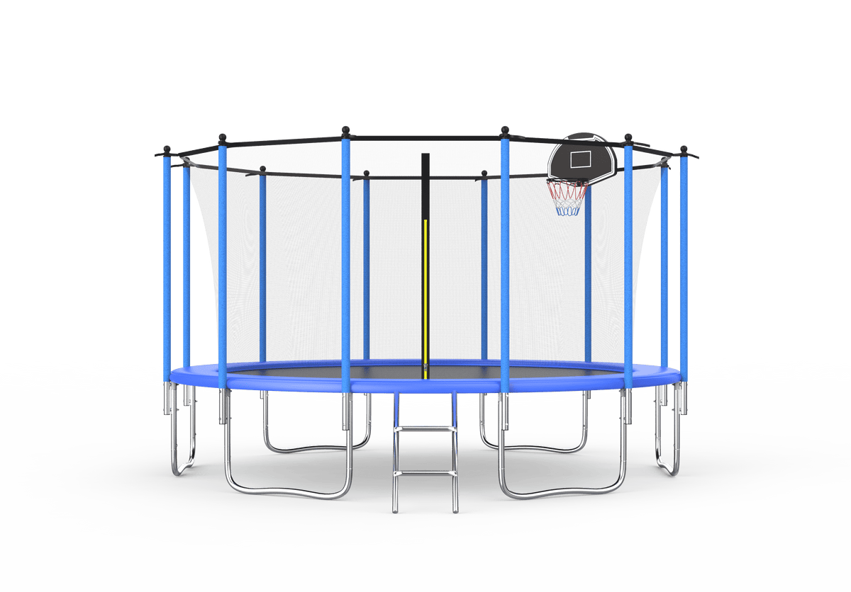 10FT Outdoor Trampoline with Safety Enclosure Net Z8866