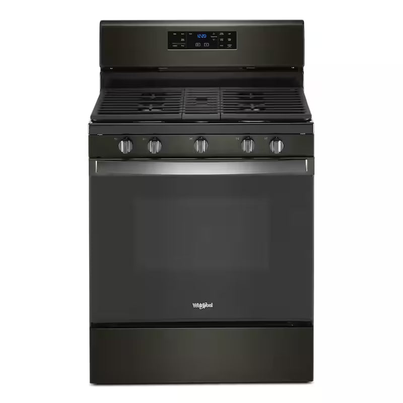 5.0 cu. ft. Gas Range with Self Cleaning in Black Stainless V836