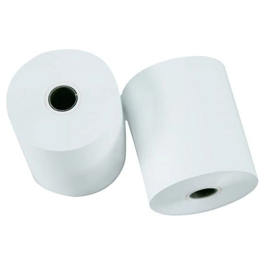 Kitchen Printer Paper 50 Rolls 3" x 165' 1 Ply Bond Non-Thermal Receipt Paper D644441