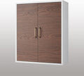 White Natural Wood Bathroom Cabinet W527