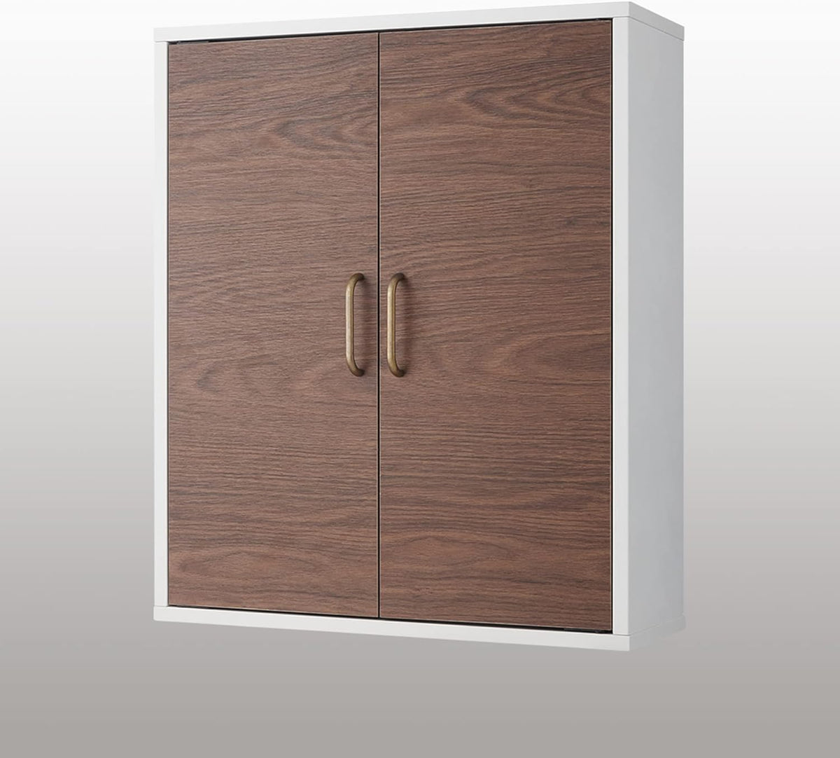 White Natural Wood Bathroom Cabinet W527