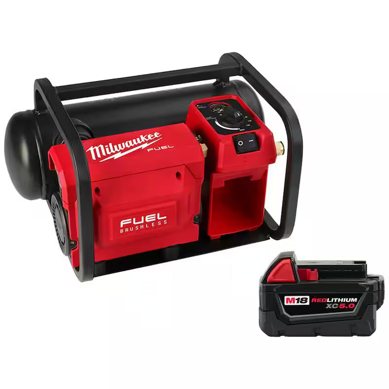 18-Volt Lithium-Ion Brushless Cordless Compact Quiet Electric Compressor I826