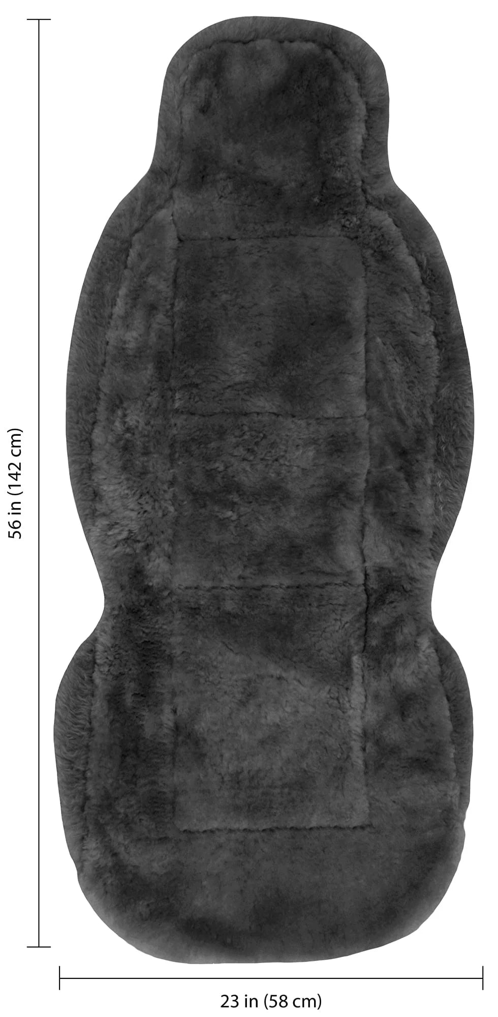 Sheepskin Seat Cover Gray W6215