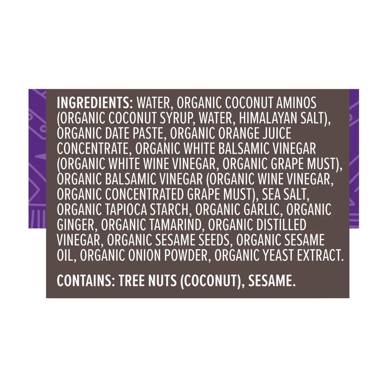 Organic No Soy Teriyaki Sauce & Marinade E82112