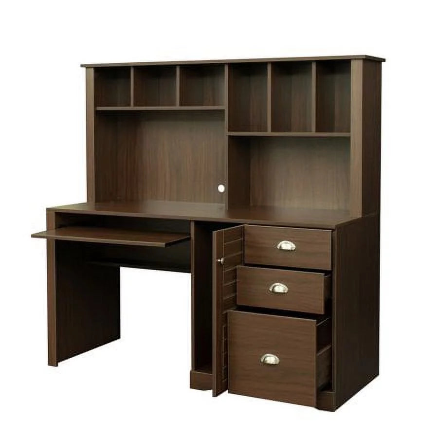 Computer Desk with Drawers & Bookshelf G771