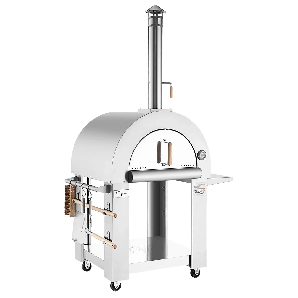 Outdoor Wood Fired Pizza Oven with Side Table A876